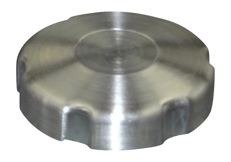 4x8 Center Fill Round Spun Aluminum Gas Tank .39 Gallon - 1/8 NPT - Mini Bike, Riding Mower, Go-kart