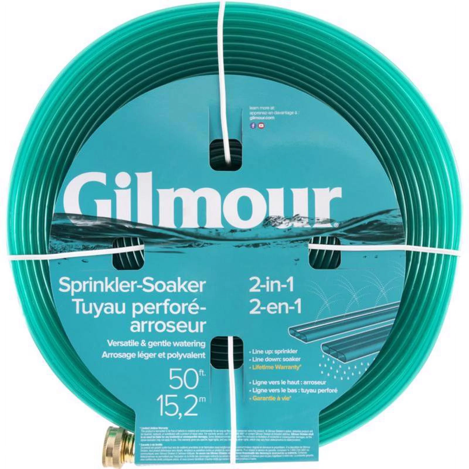 Gilmour 5/8 in. D X 50 ft. L Medium Duty Sprinkler/Soaker Hose