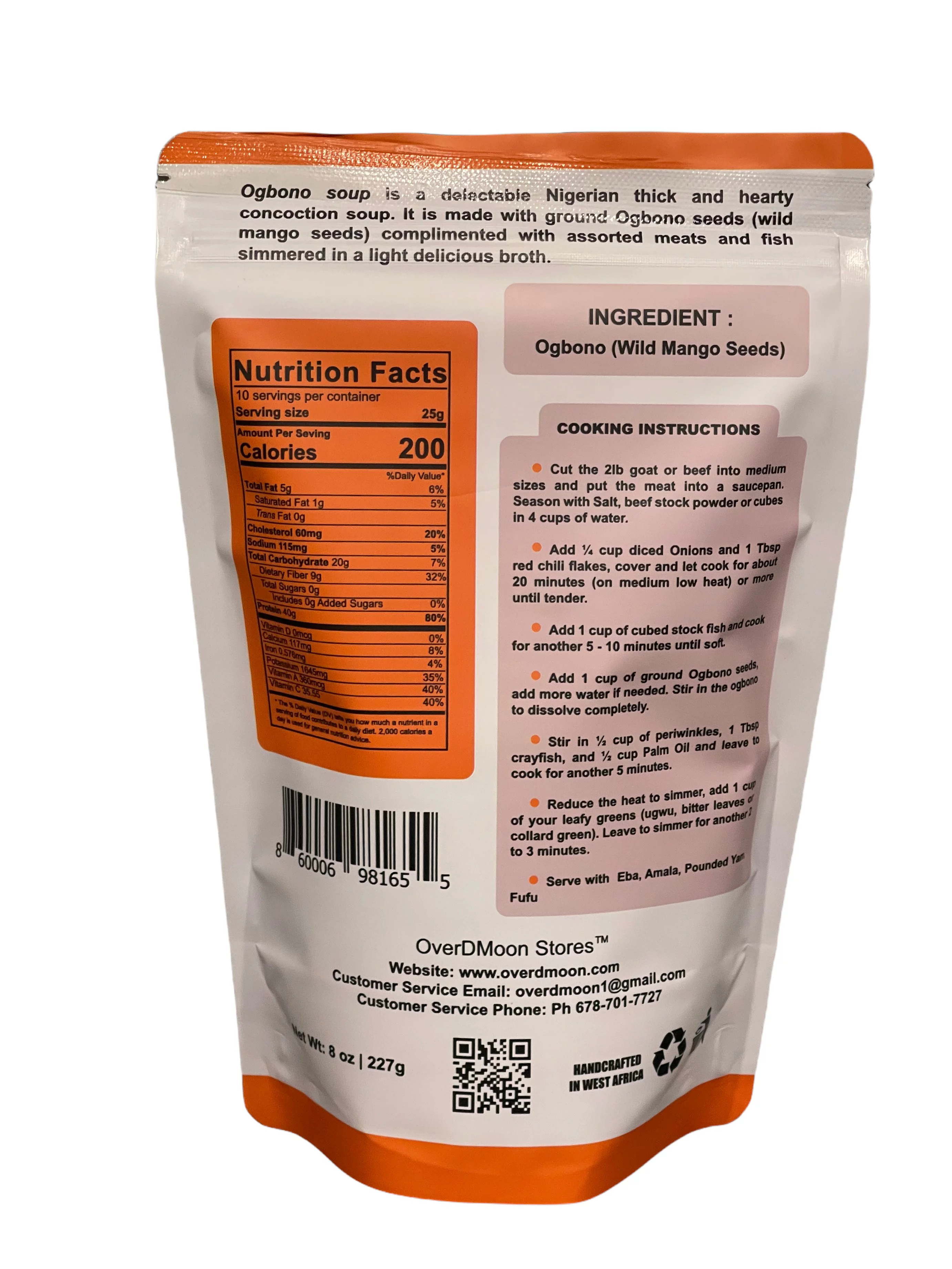 Ground Ogbono African Wild Mango Seed