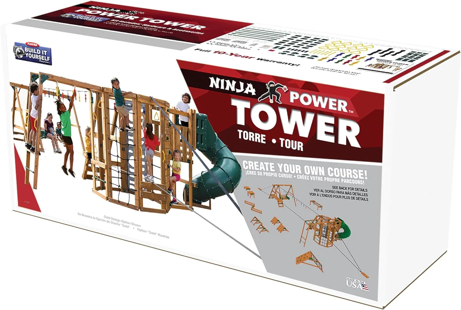 PlayStar Ninja Power Tower BIY Kit PS 5006 Swing Set Hardware Kit
