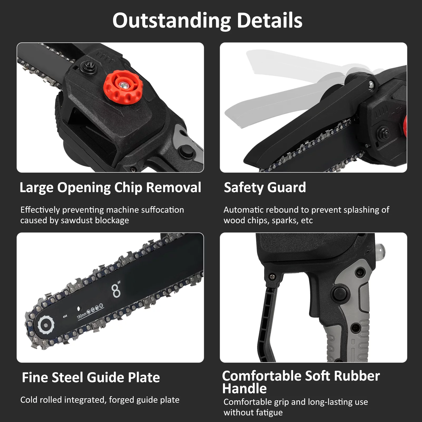 Bisofice Electric chain saw,Battery With Chainsaw 8-inchChainsaw Battery Powered 8-inchChainsaw WithWood Battery Powered 398tvChainsaw Battery Chain Saw Qisuo Mewmewcat