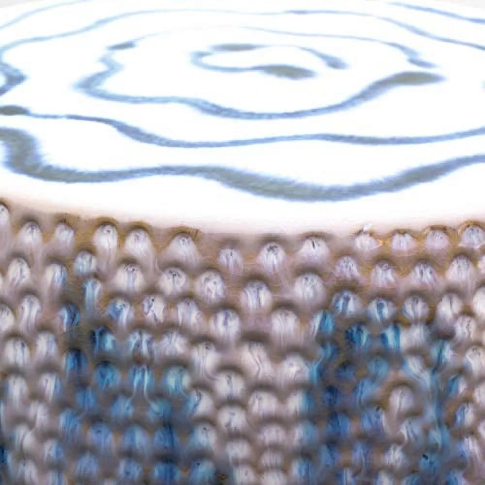 Euro Ceramica Claybarn Fusion Blue/White Stoneware 17