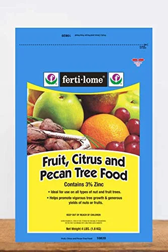 Fertilome Fruit, Citrus & Pecan Tree Food 19-10-5 (trace elements, nutrients for tree growth), 4 LB