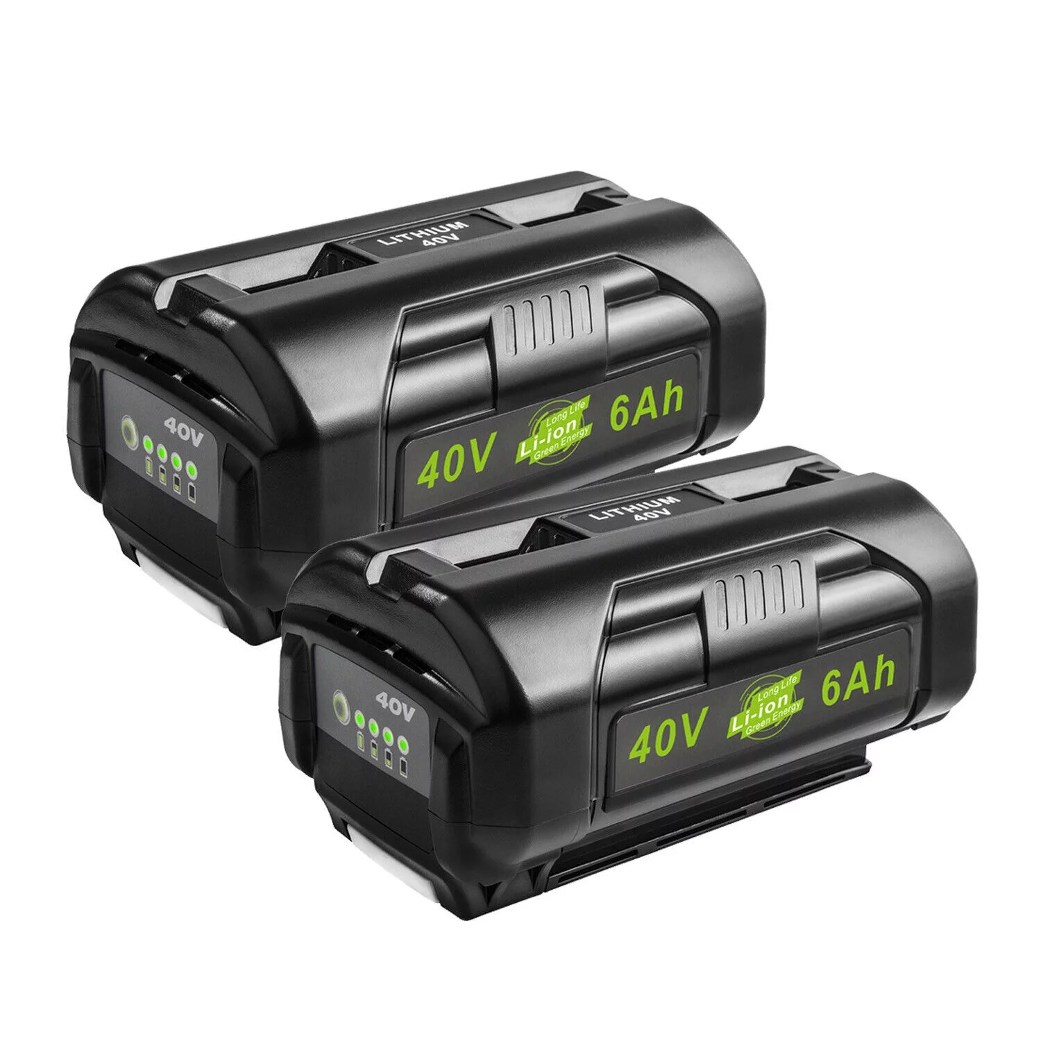 2PCS 40V 6.0Ah Lithium-ion Battery for Ryobi 40 Volt OP4040 OP4026 OP4030 OP4050