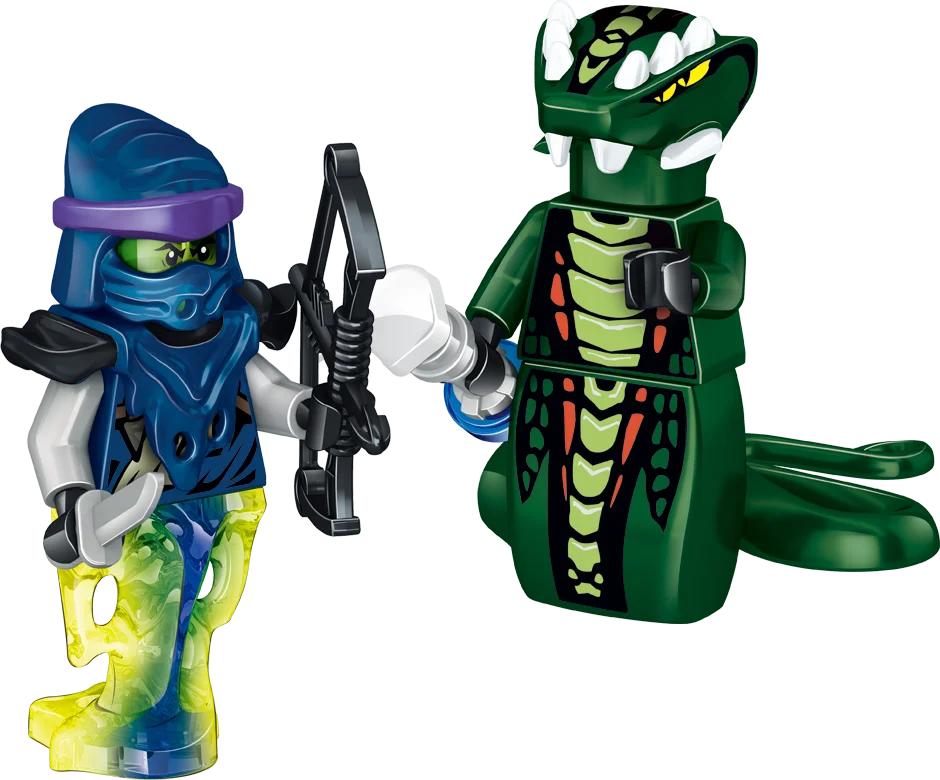 24Pcs Ninjago Minifigures Building Blocks Toys Set Serpentine Kai Jay Sensei Wu Master Custom action figures