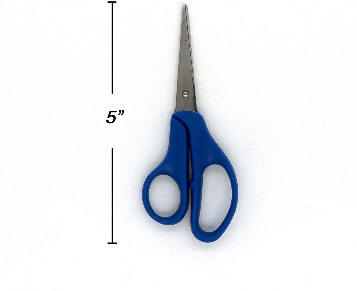 Emraw 5 Pointed Tip School Scissors Soft Comfort Grip Handles Small Sharp Scissors Sharp Blades for Cutting Paper and Fabric Kitchen Shear (Pack of 6)
