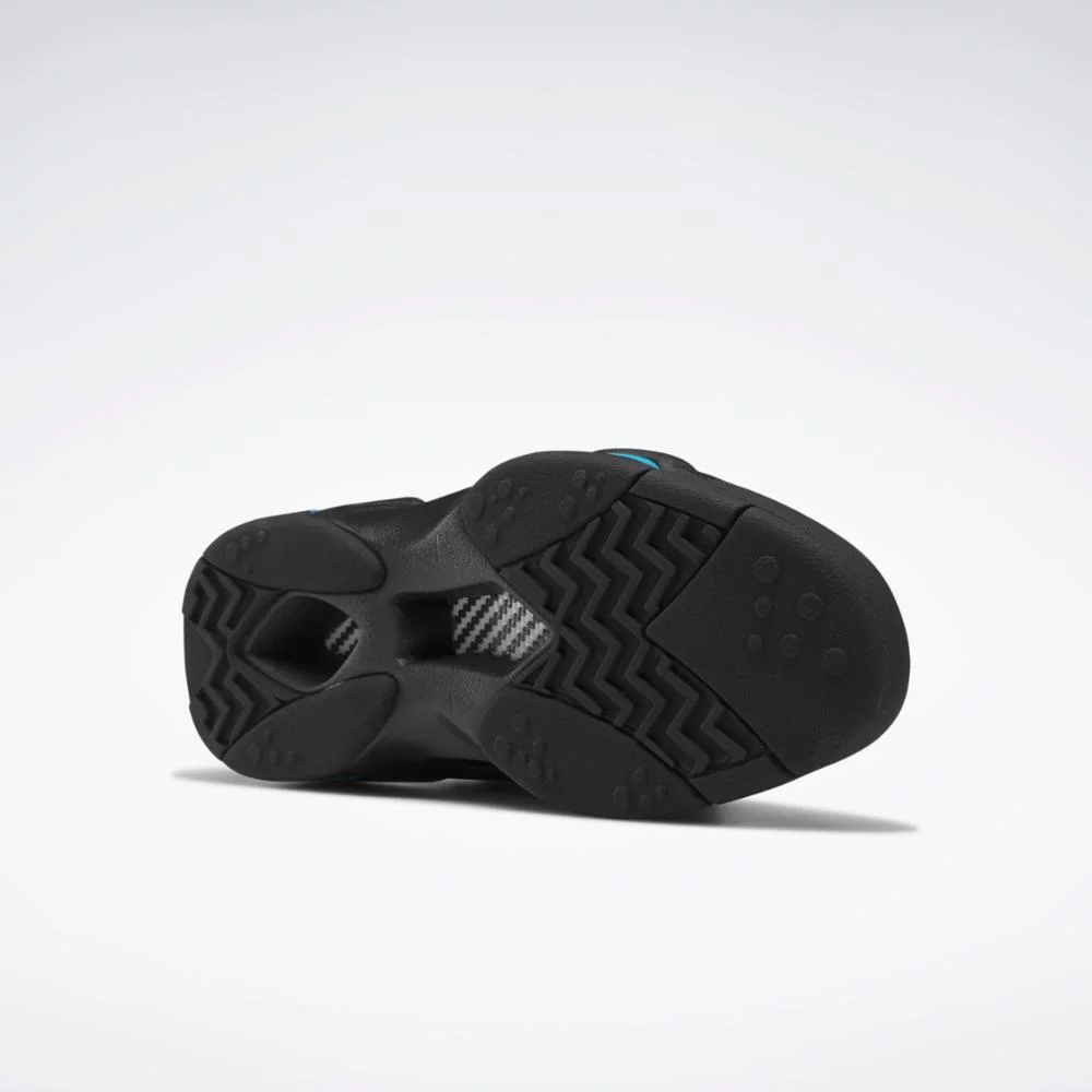 Reebok Shaq Attaq HR0499 Mens Black Azur Leather Basketball Sneaker Shoes NR6486 (9.5)