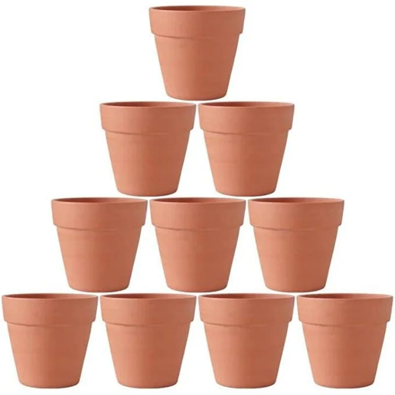 10Pcs 2.2 Inch Small Mini Terracotta Pot Pottery Planter Cactus Flower Pots Succulent Nursery Pots Great