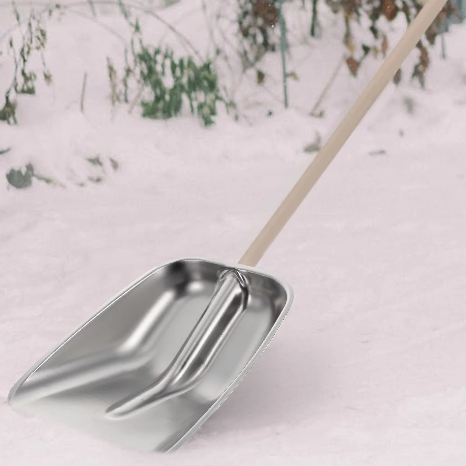 Gongxipen Stainless Steel Shovel Practical Snow Shovel Grain Shovel Snow Removal Tool
