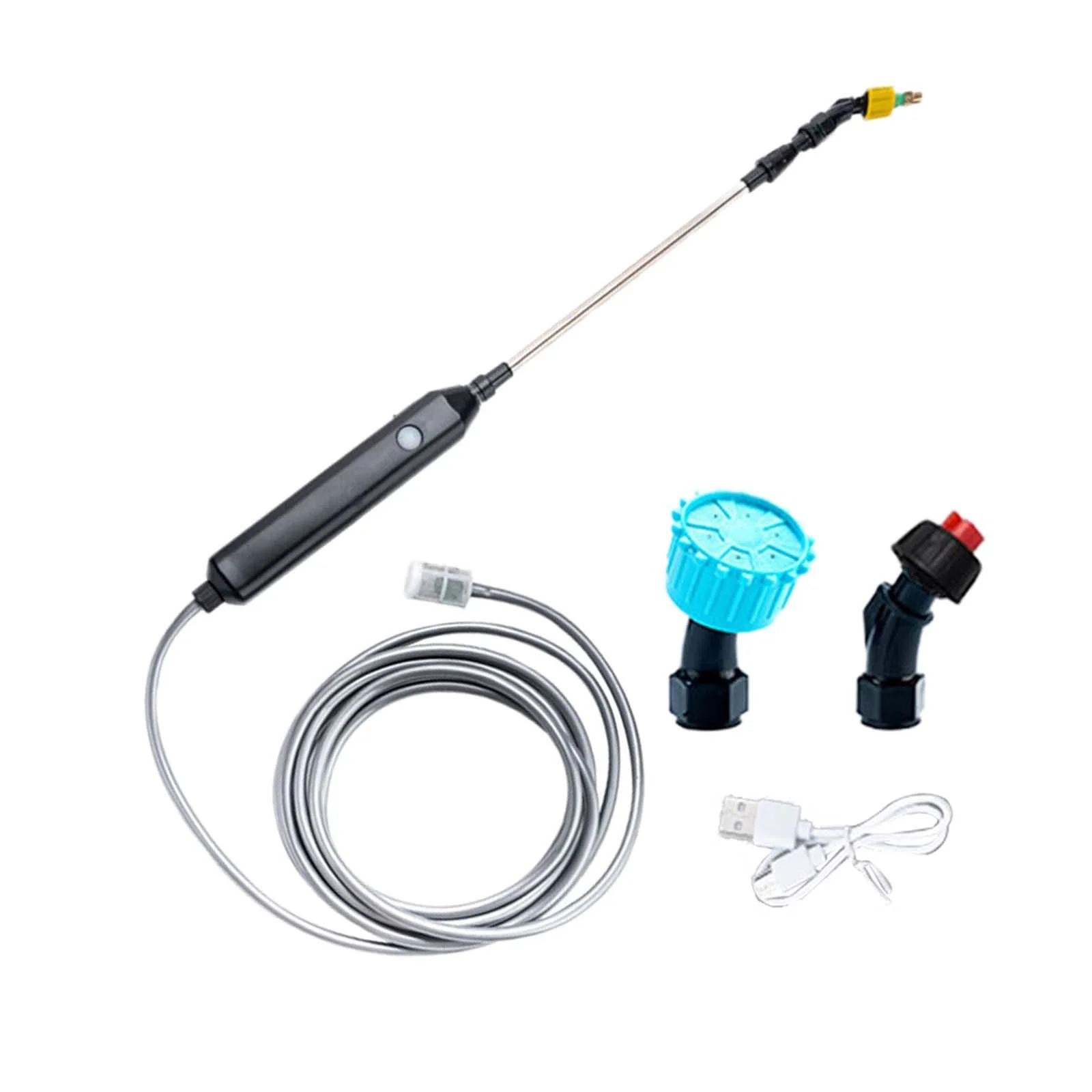 kesoto Sprayer, Watering with Hose Plant Spray Mister Adjustable Nozzles for Farm Lawn Flower Pots 300cm Water Pipe