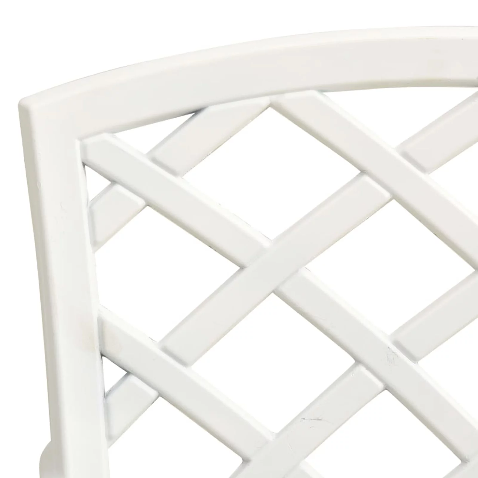 Carevas Patio Chairs 4 pcs Cast Aluminum White