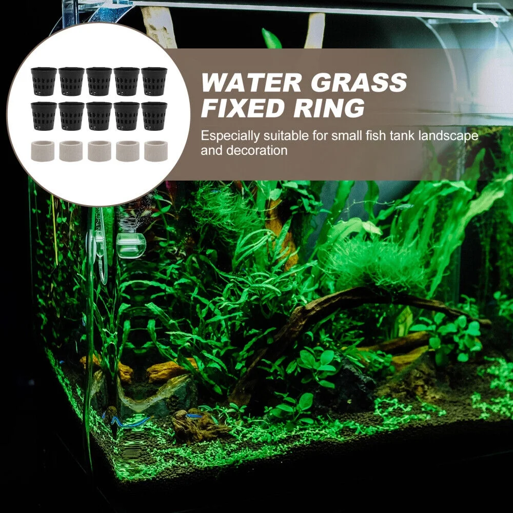 15 Pcs Nettie Pots Aquarium Water Plant Cup Aquatic Plants Colonizations