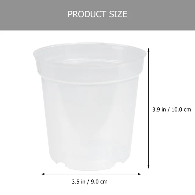 5pcs Transparent Plastic Orchid Pots - Durable  High-Quality Orchid Planter Supplies - Perfect for Home Gardening and Decoration