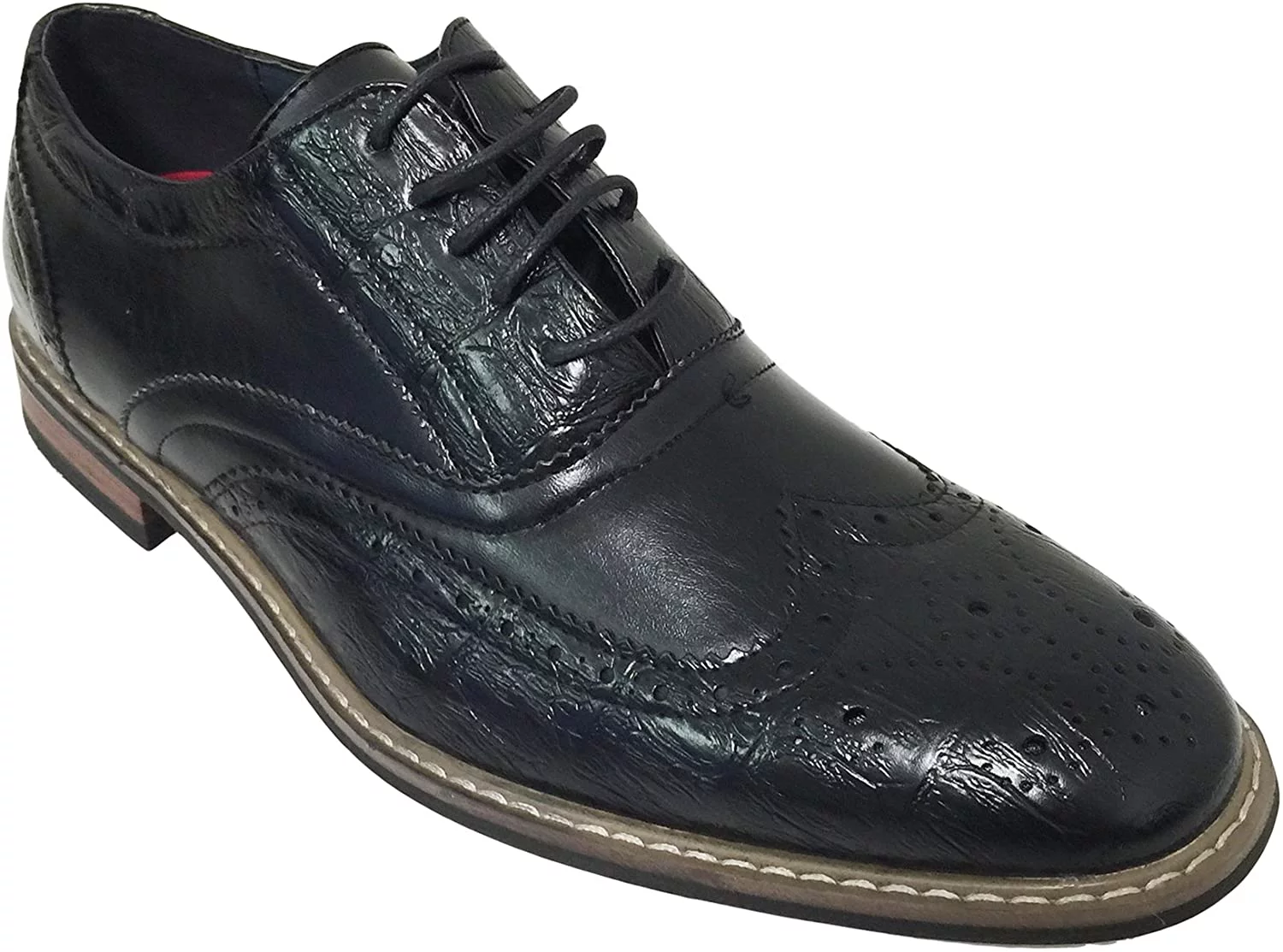 Men's Dress Shoes Wingtip Lace Up Brogue Oxfords Casual