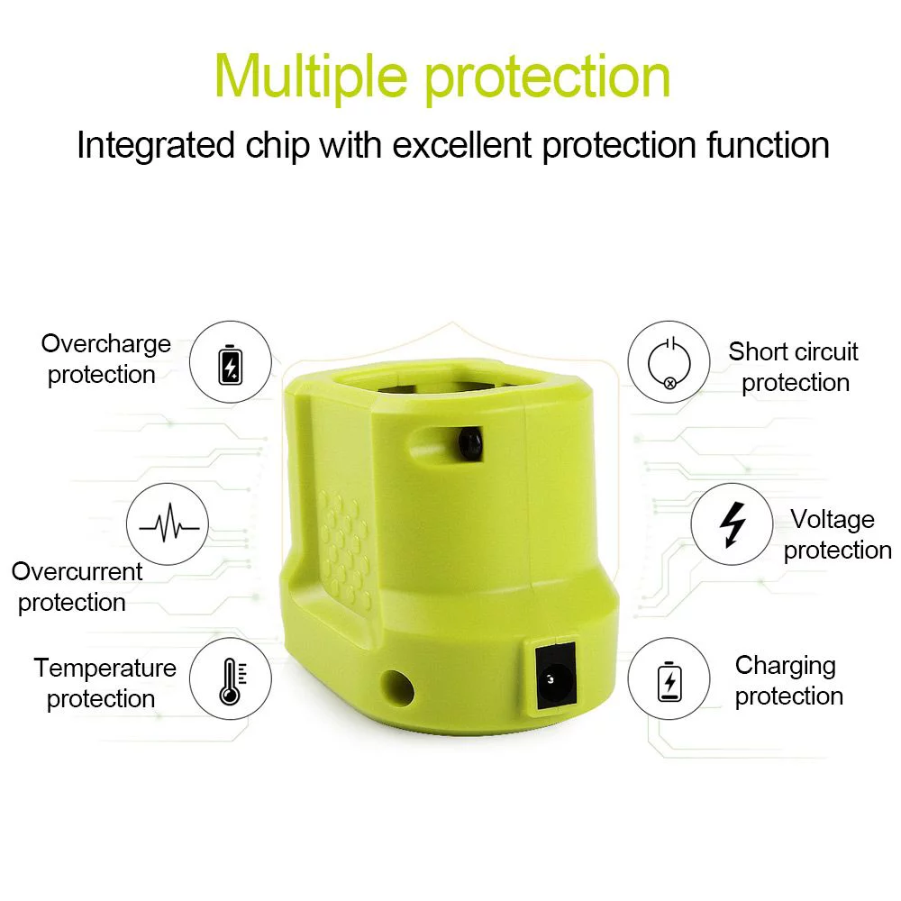 Spare Parts P107 P108 Lithium 12V 14.4V 18V For Ryobi Power Tools Charger Ni-Mh Battery Battery Charger US PLUG