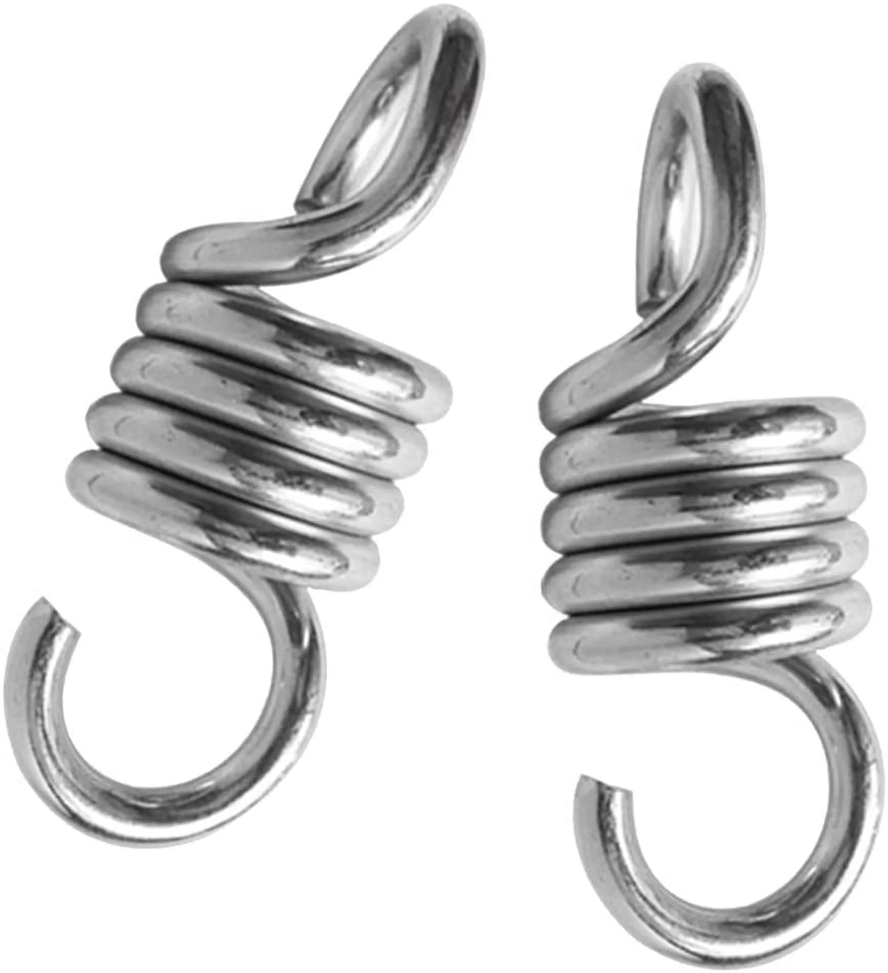 Nvzi 2Pcs Hammock Chair Spring Hooks, Heavy Duty 700LB Weight Capacity Sturdy Steel Extension Spring Fits Hammock Chair Hanging Porch Suspension Hooks Garden Swings