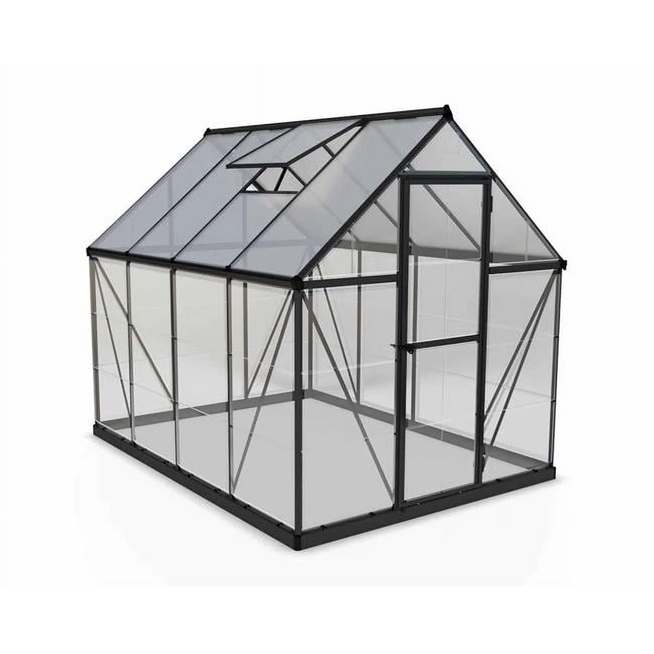 6 x 8 ft. Hybrid Greenhouse, Gray