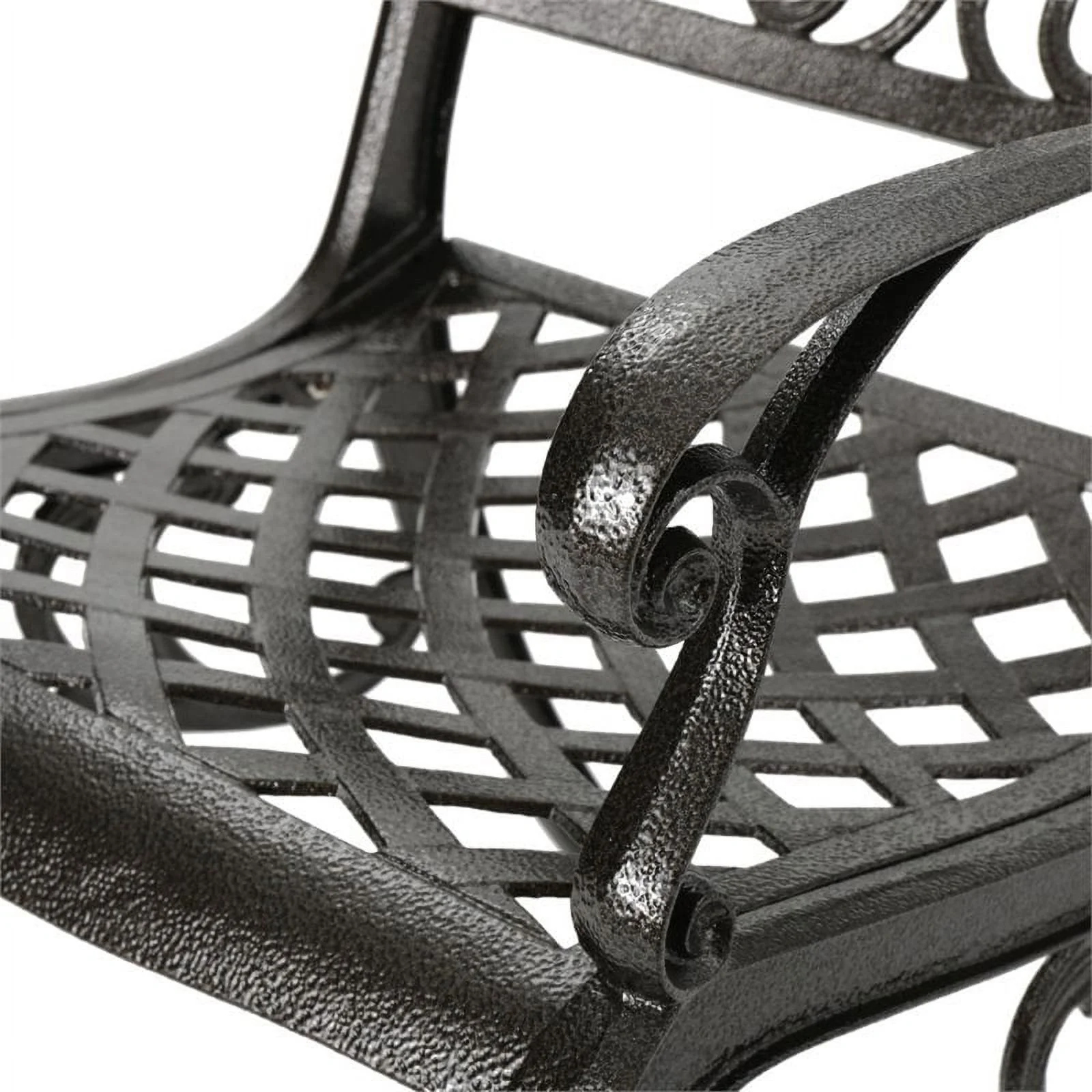 Noble House Sarasota Aluminum Patio Dining Arm Chair in Bronze (Set of 2)