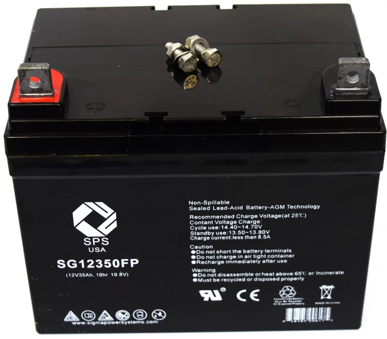 SPS Brand 12V 35Ah Replacement battery (SG12350) for Lawn Mower Dixon 4515B