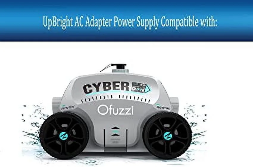 UpBright 2-Prong 12.6V AC/DC Adapter Compatible with Ofuzzi Cyber 11.1V 4A 44.4W Li-ion Battery 6000mAh Automatic Swimming Pool Vacuum Floor Cleaner Model HT-A56 12.6VDC 1.8A Power Supply Charger PSU