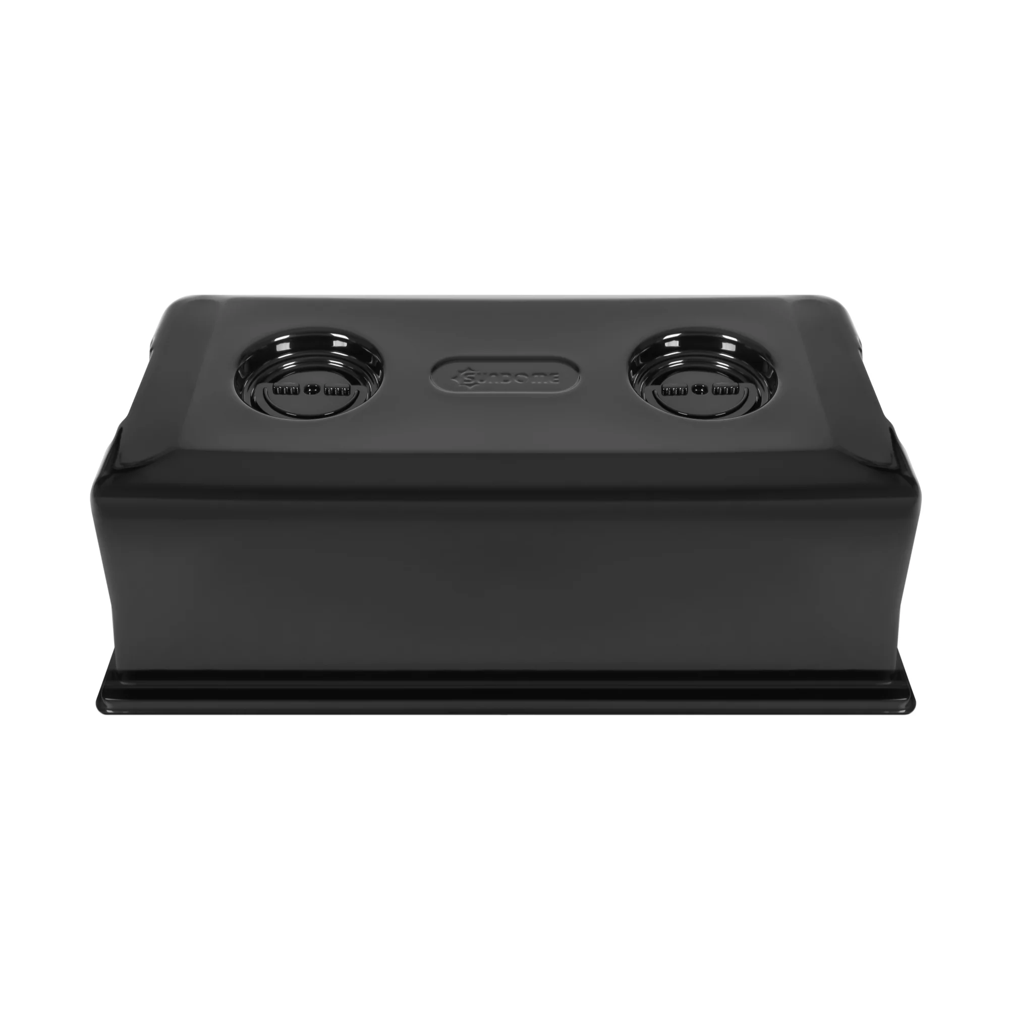 SUNDOME BPA-Free Plastic Blackout Humidity Dome with Vents, For Indoor Growing, Seeding in Greenhouse, Black, 7