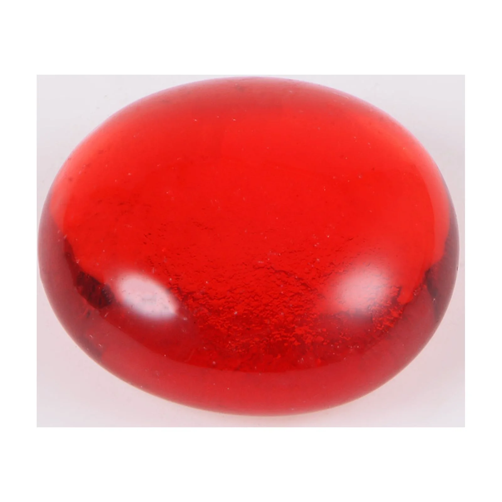 110pcs Fire Glass Beads for Fire Pit, Flat Marble Beads, Glass Pebbles, 17-19mm(2/3