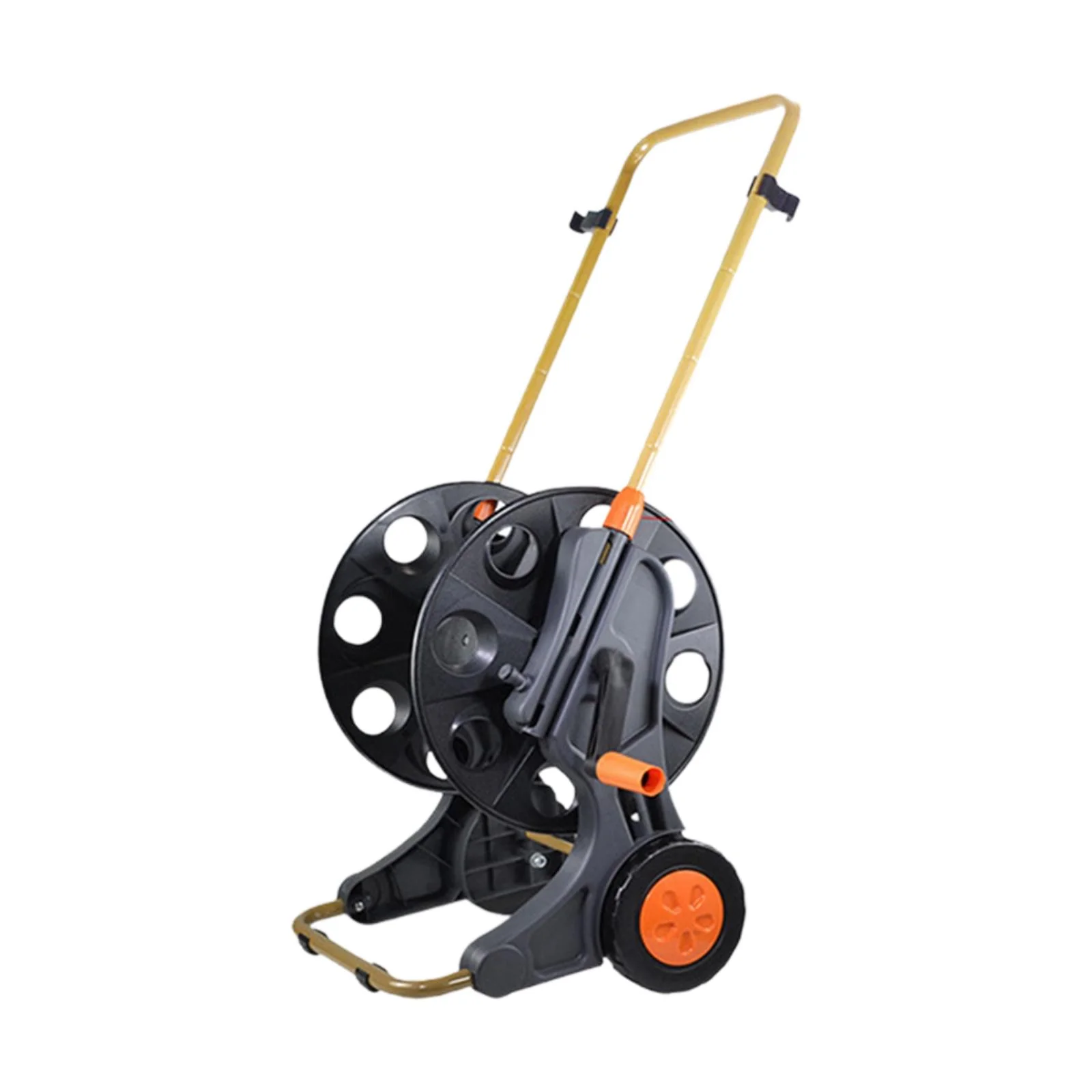 SunniMix Hose Reel Cart Gardening Tool Pipe Storage Rack for Outside Farm Car Washing TKM01 60M