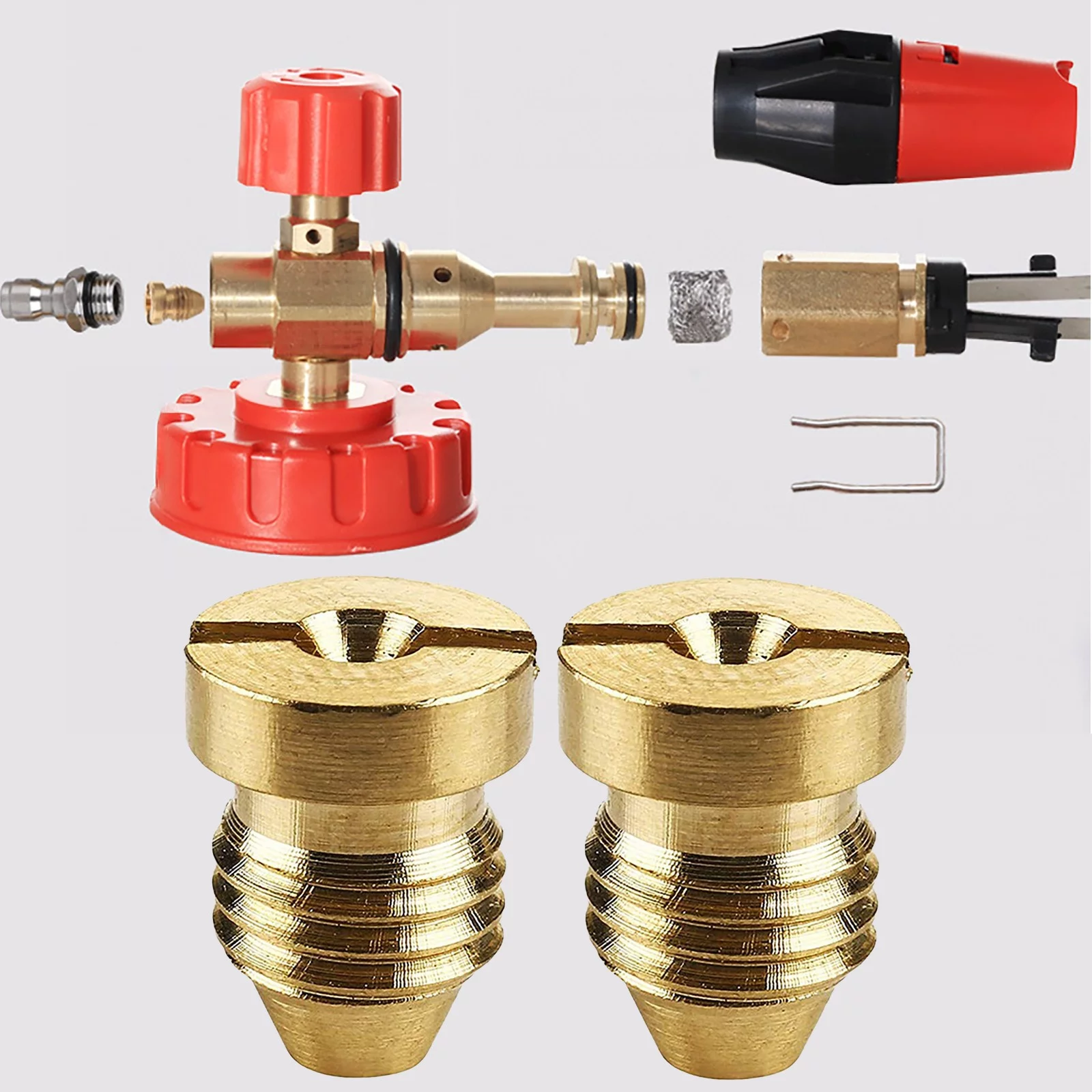 iju7gthy Flexibler 12 Inch Foam Cannons Orifice Nozzle Tips, High Replacement Thread Nozzle for Snow Foam Lance, 1.1Mm, 2Pc *6Pcs