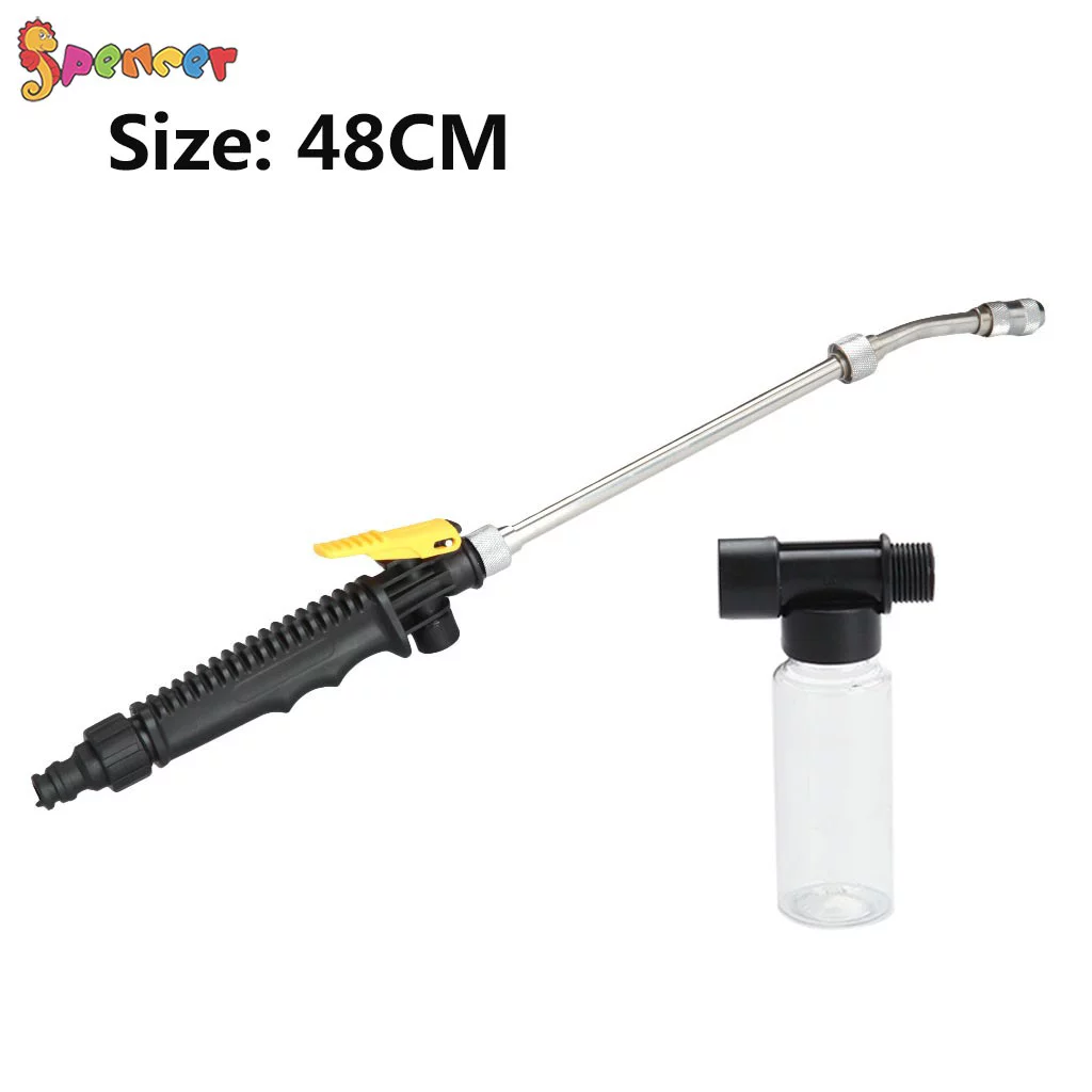 Spencer 2 In 1 High Pressure Power Washer Spray Nozzle Water Hose Clean Wand Attachment Garden Hose for Car Window Glass Cleaning Tool 