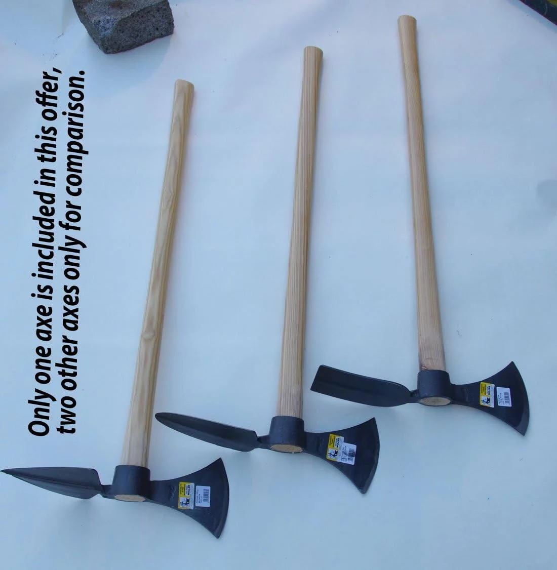 Heavy Duty Square Planting-Hoe, Special-Hardened Garden Weeding Axe, Landscaping Tool 0422,17