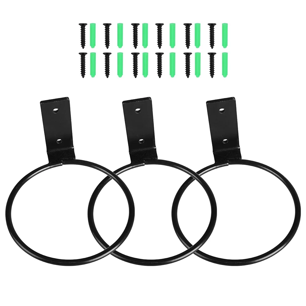 Nebublu Holder Ring,Wall Mounted 5 Planter Flower Pot Mounted 5 inch Plant Wall 3 Pcs Wall Metal Pcs er Pot Wall er Pot Wall Mounted QISUO ZIEM Yabuy ADBEN BUZHI