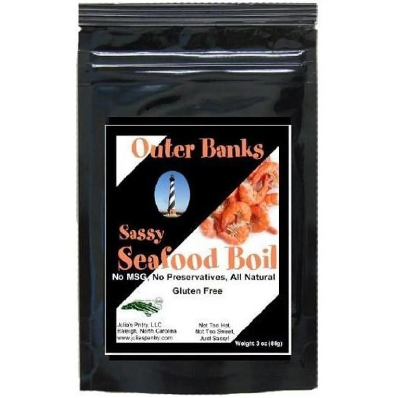 Julias Southern Foods JP560 3 oz Outer Banks Sassy Seafood Boil, Pack of 6