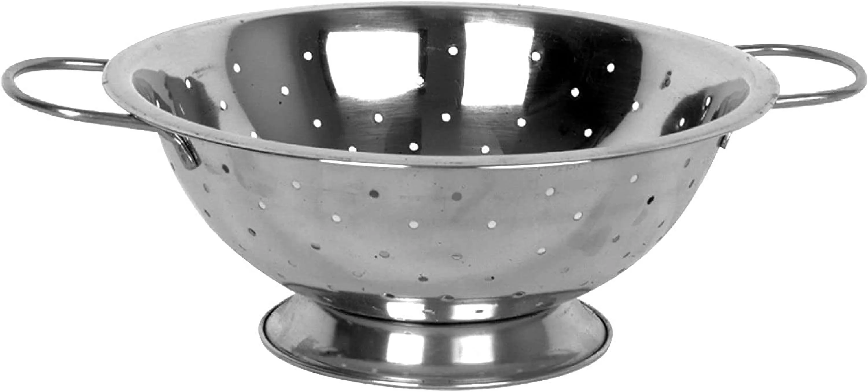 TrueCraftware – 8 Quart Colander with Handles, Stainless Steel