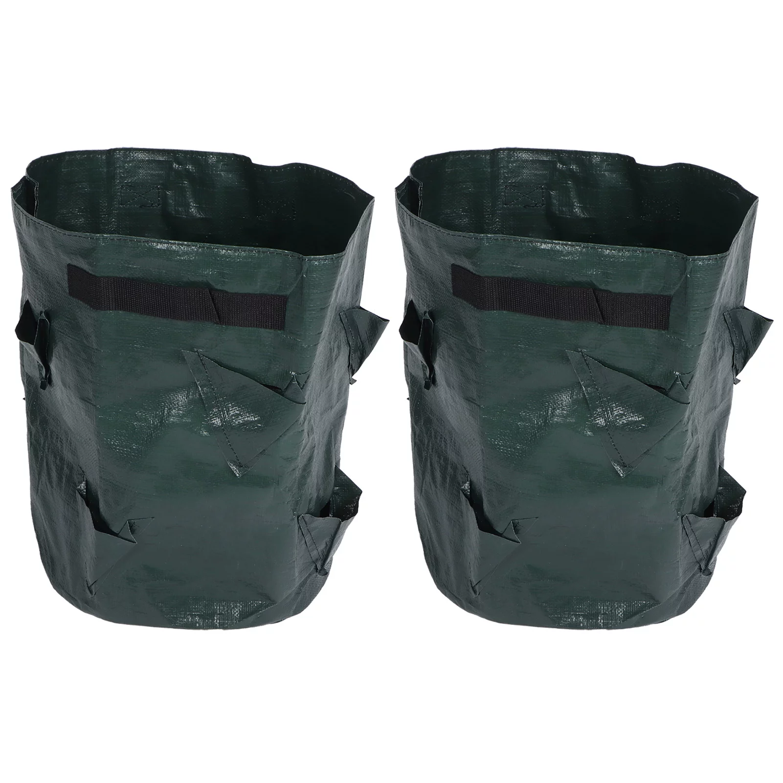 Verdant Touch Plant Grow Container 2PCS 10 Gallon Strawberry Planter Growing Bags Container with 8 Pocket for Indoor Outdoor