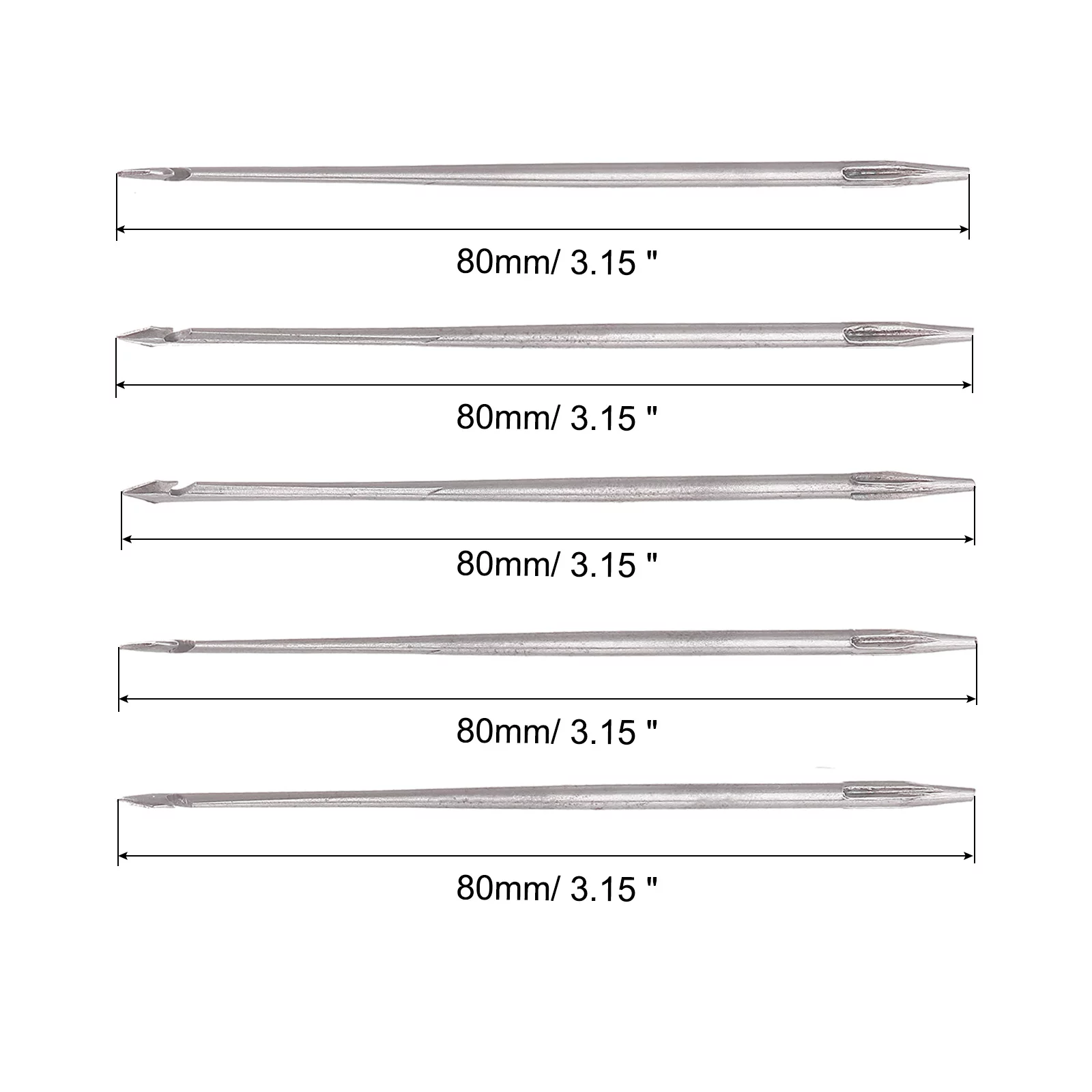 Uxcell Canvas Leather Sewing Awl Straight Needle for Shoe Repairing, DIY Handmade 5Pack