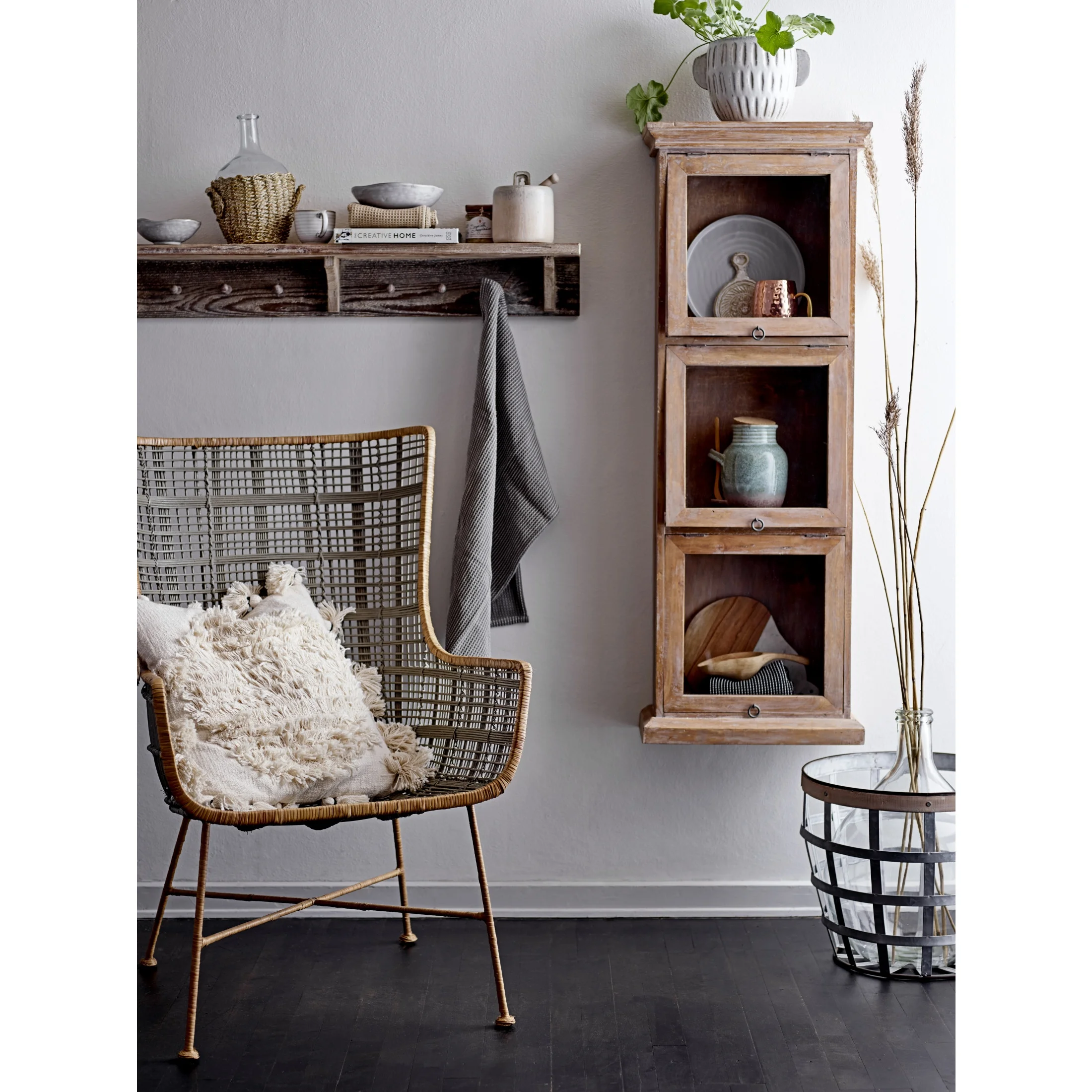 Creative Co-Op Embossed Stoneware Planter with Reactive Glaze Finish (Holds 7