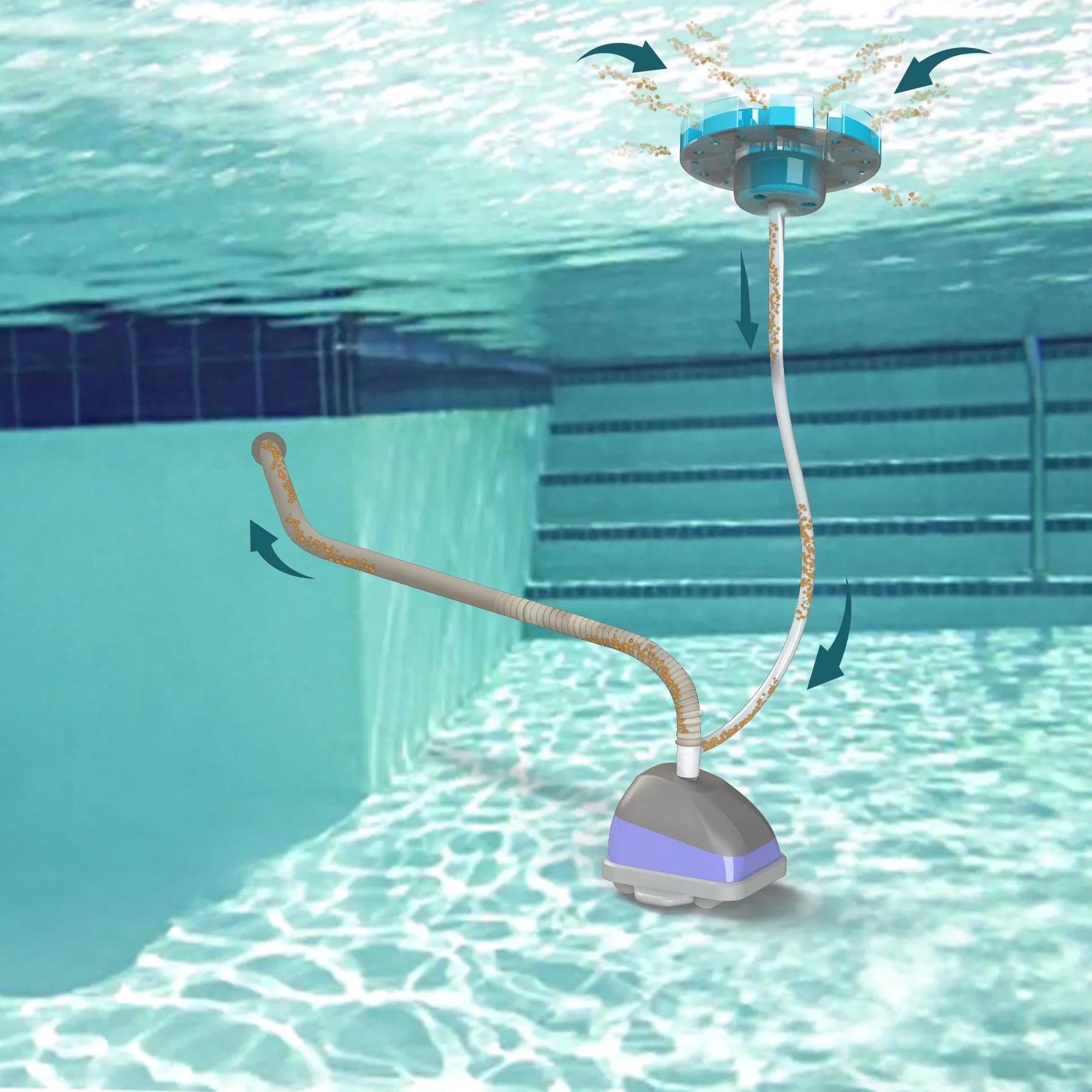 SkimmerMotion Floating Suction Automatic Pool surface Cleaner