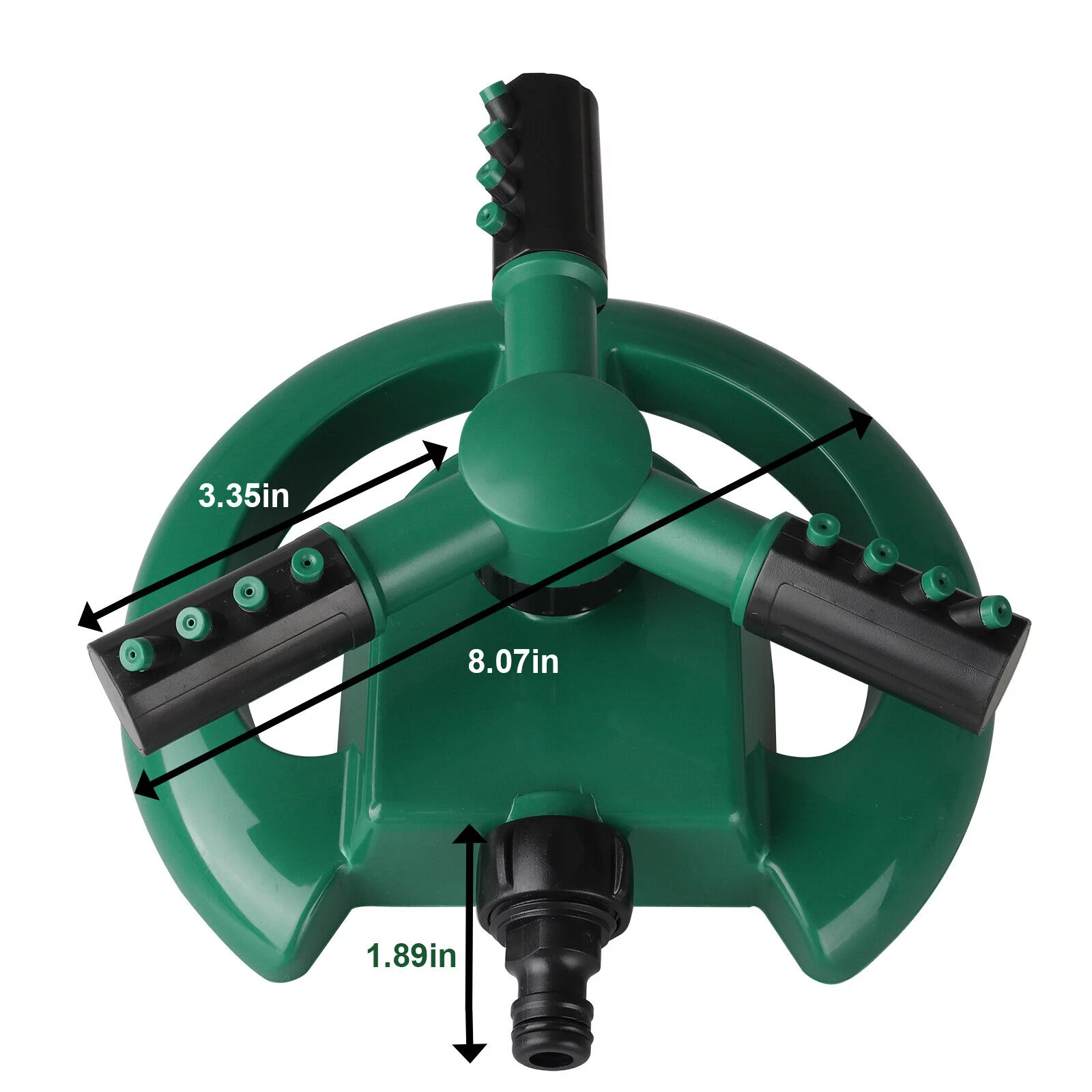 Garden Sprinkler Spray Head 360° Automatic Rotating Lawn Grass Sprinklers System