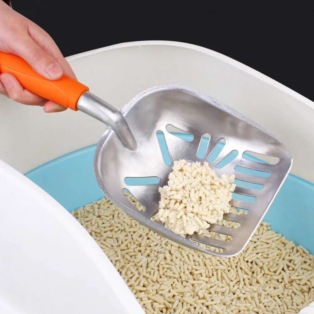 Cat litter shovel, durable cat litter, small hole cat feces shovel, cat litter shovel metal