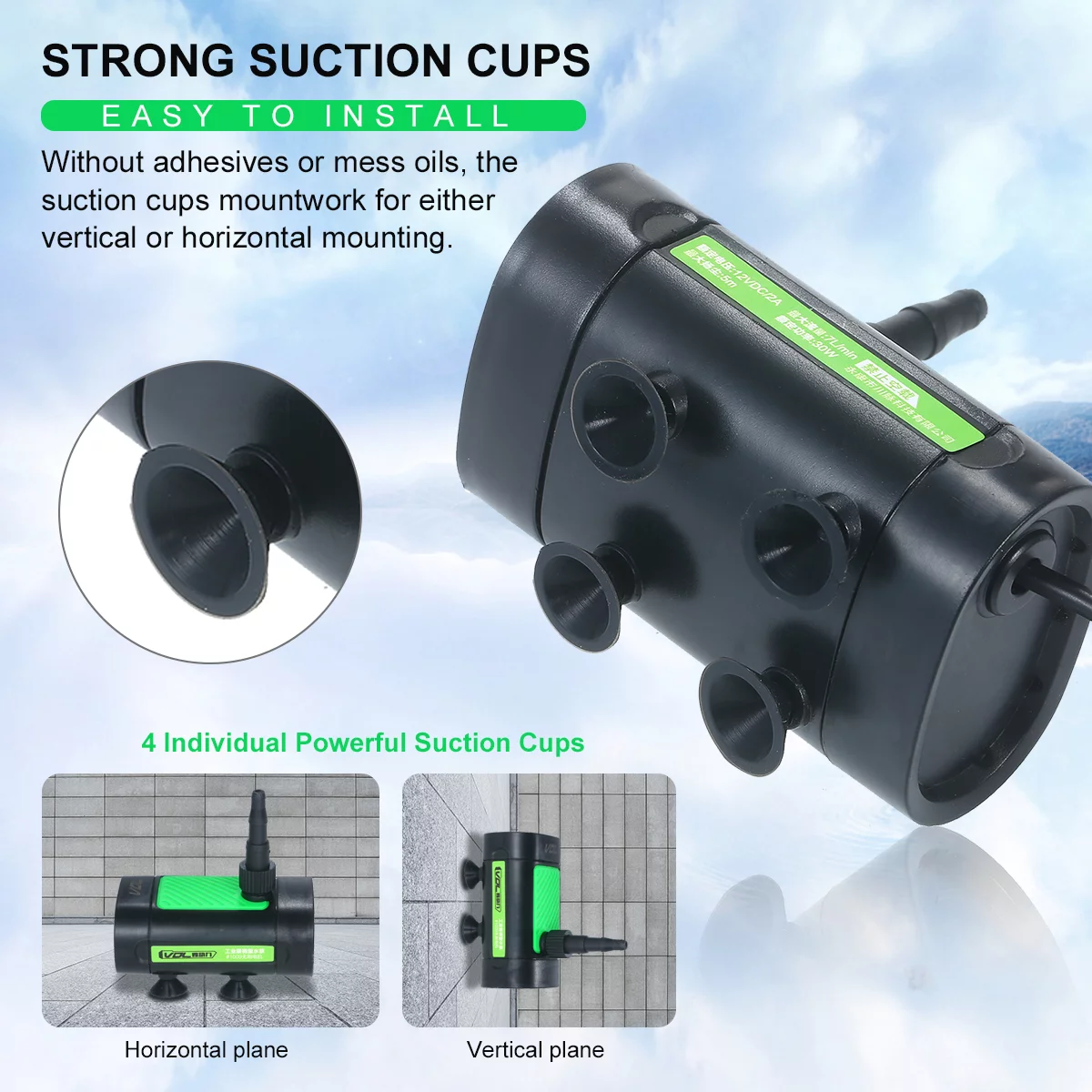 Fountain Pump,Size Nozzle Pond Water Pump 12v Submersible Nozzle Pond Fish 7l/min With 10ft Pump 30w Quiet Submersible Water 30w Quiet Water Lift 3 Size Pump 7l/min With Pond Fish