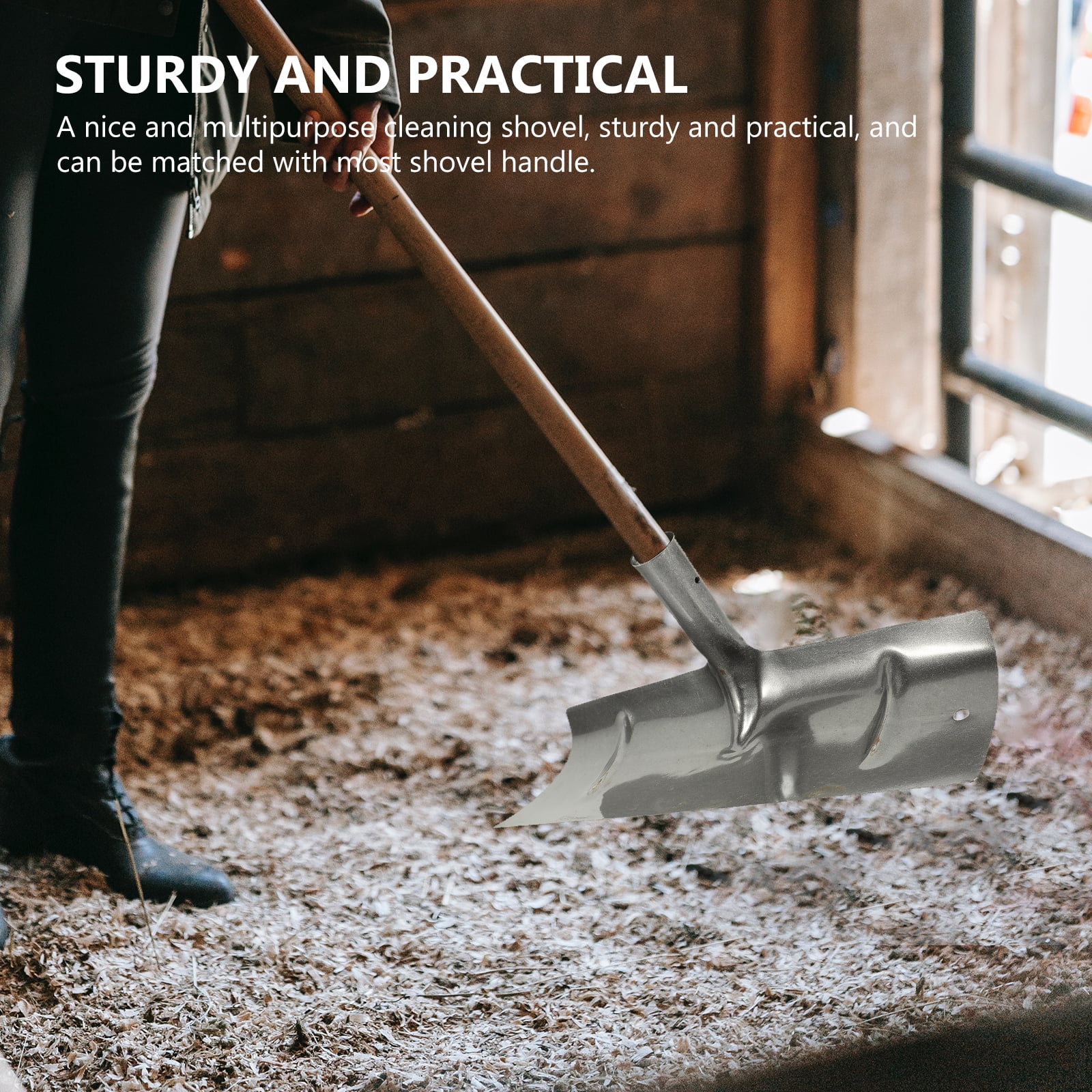 Cleaning Supplies Manure Cleaning Tools Pigeon Manure Spade Farmhouse Supply Manure Rake Shovel Head Iron