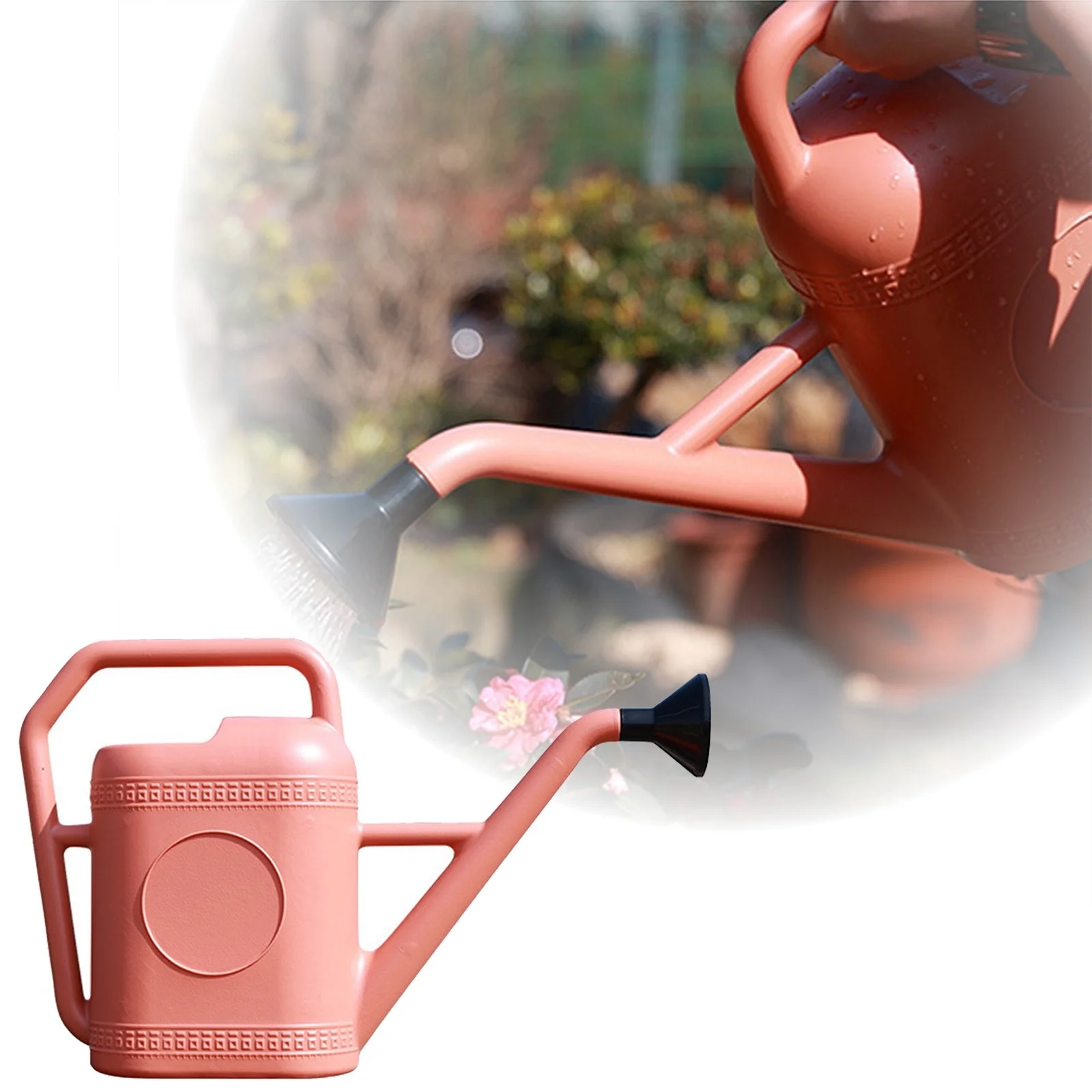 Spray Watering Can for Sprinkler For Watering Flowers Household Large Capacity Horticulture Garden Watering Vegetable Watering Long Mouth Watering Pot Girl Birthday Gifts