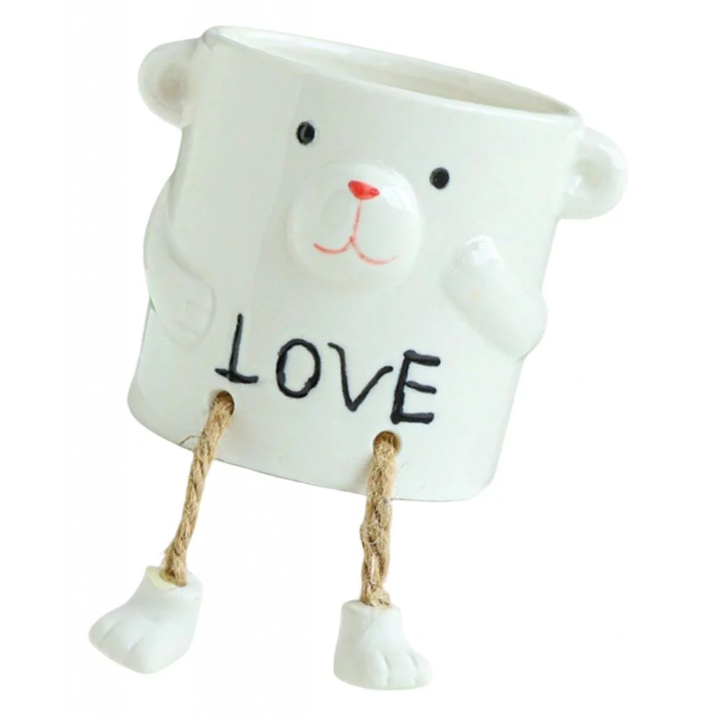 Modern Cylinder Flower Pot Round Pot Planter for House Indoor Plants Desktop Style C