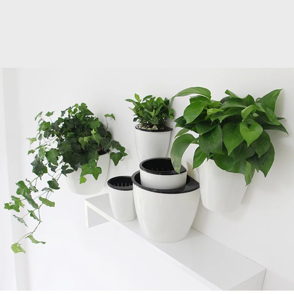 -watering Planters Wall Floating Flower Pots Home Garden Office