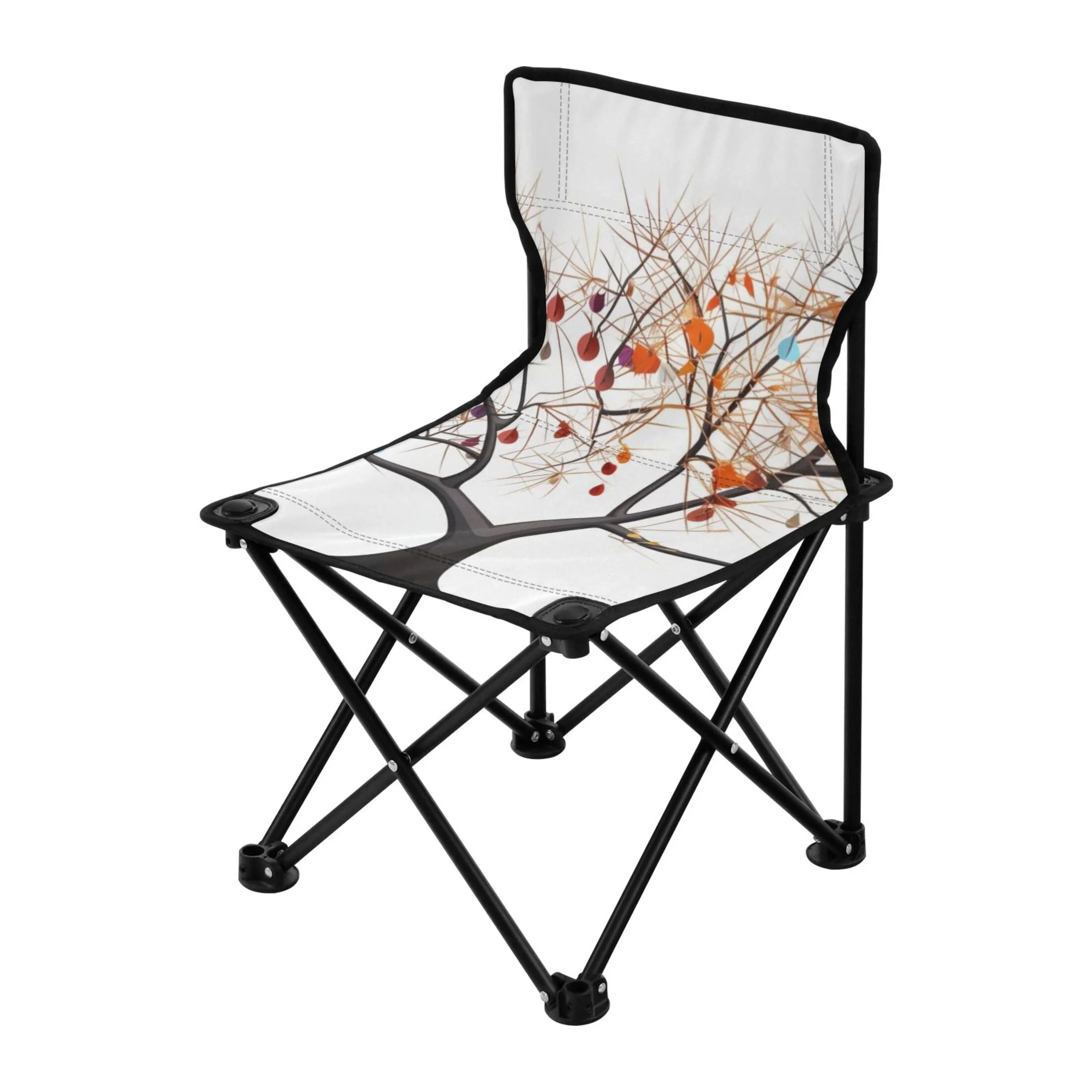 Tree Portable Camping Chair Small for Kids Outdoor Folding Beach Chair Fishing Chair Lawn Chair with Carry Bag