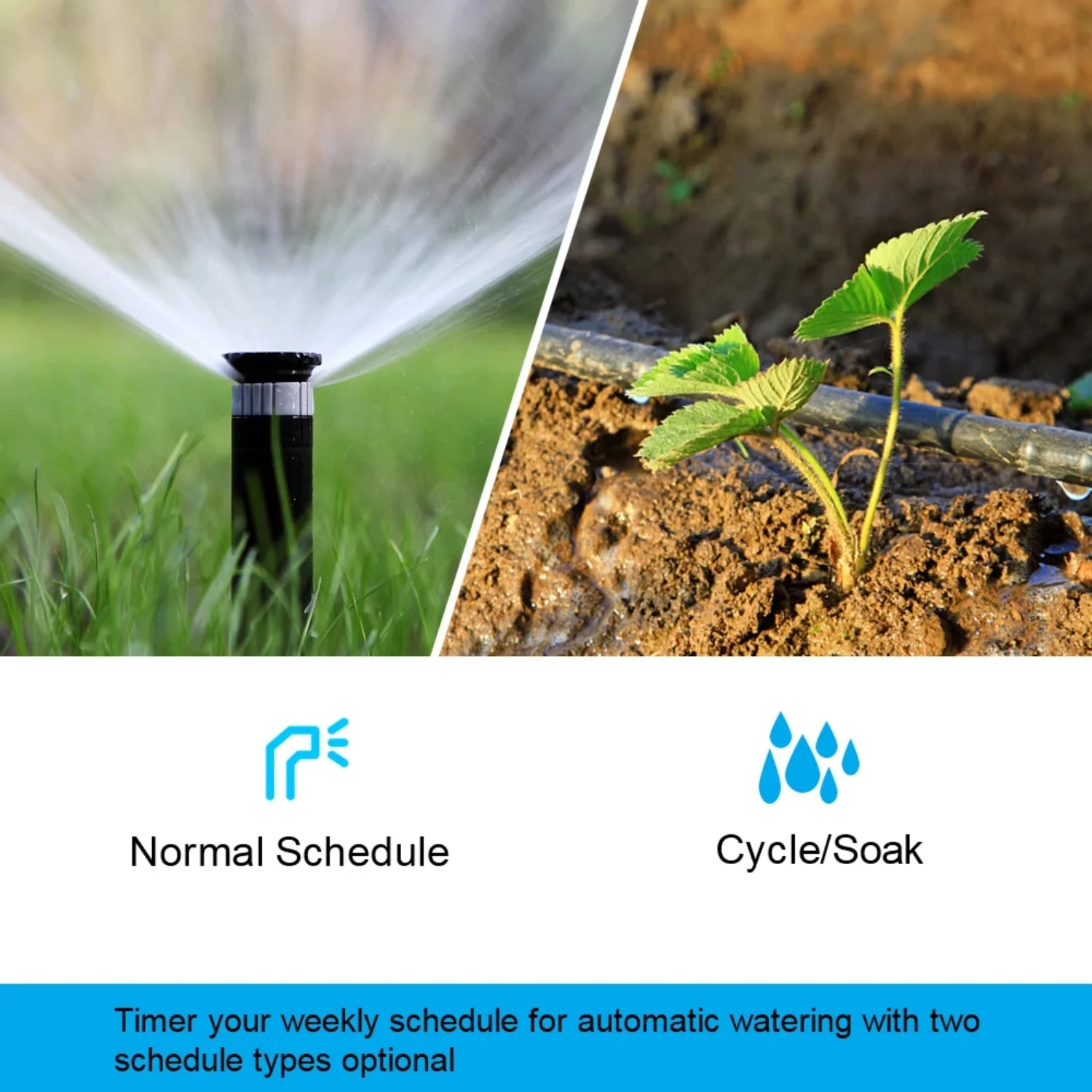 tomated Garden Care with this Battery Operated Bluetooth and Wifi Watering Timer - Streamline Your Garden Irrigation with Smart and Efficient Watering Control - Convenient Electronic Auto