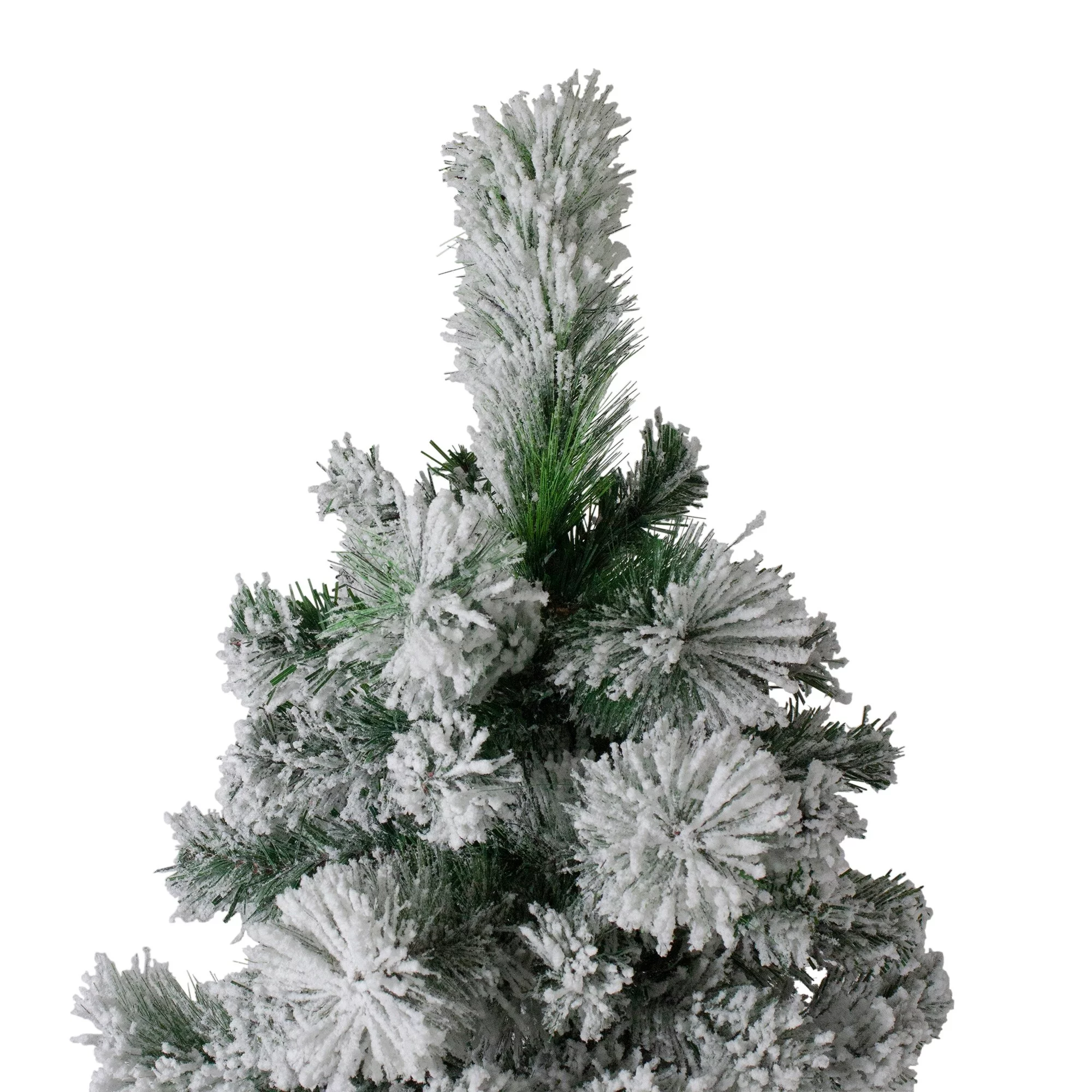 Flocked Somerset Spruce Artificial Christmas Tree - Unlit 7.5 Foot