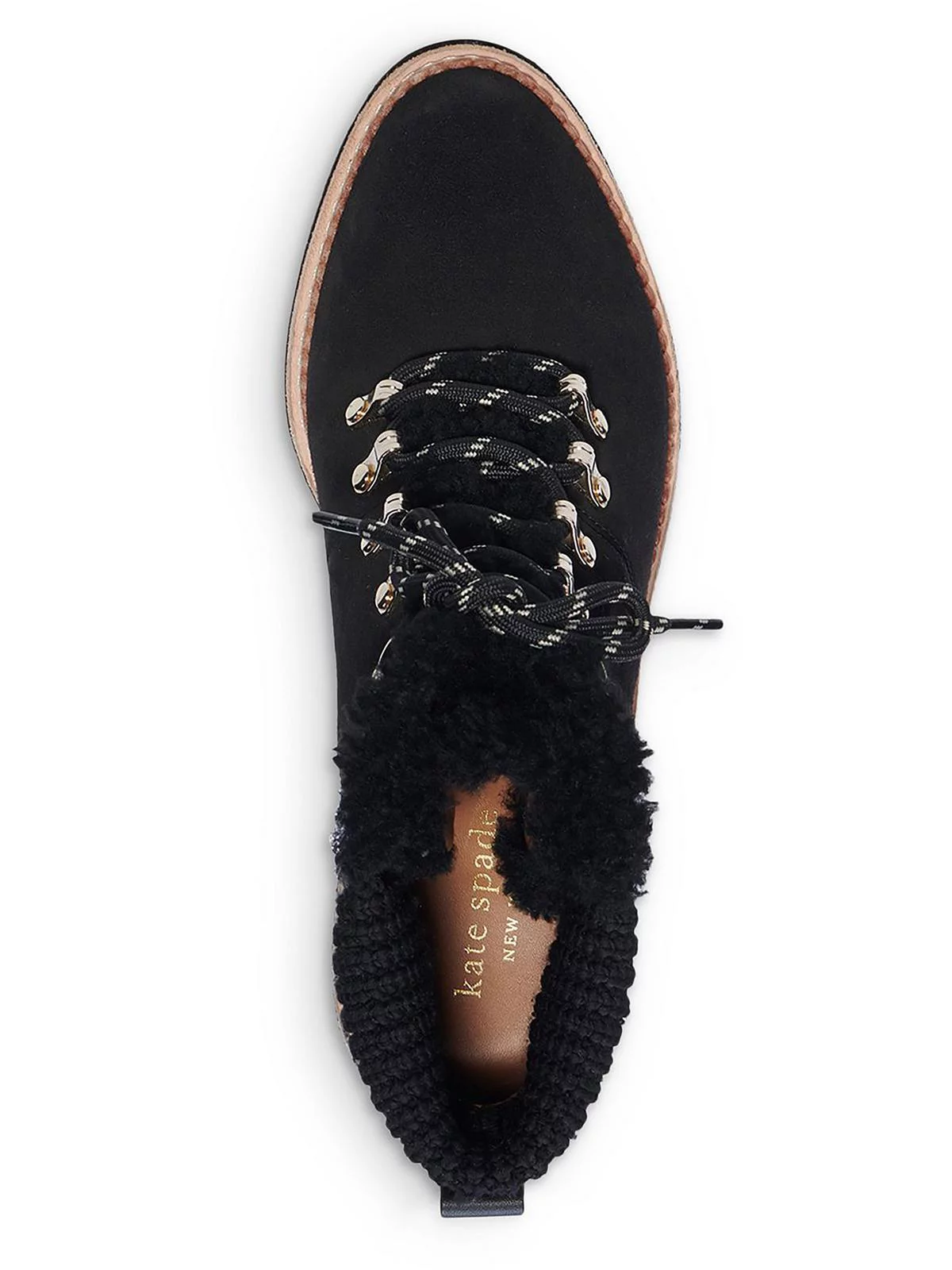 Kate Spade New York Womens Willow Leather Round Toe Wedge Boots