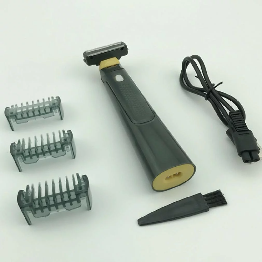USB Rechargeable Wireless Handheld Hair Beard Shaver Trimmer with Brush&Cable for Me