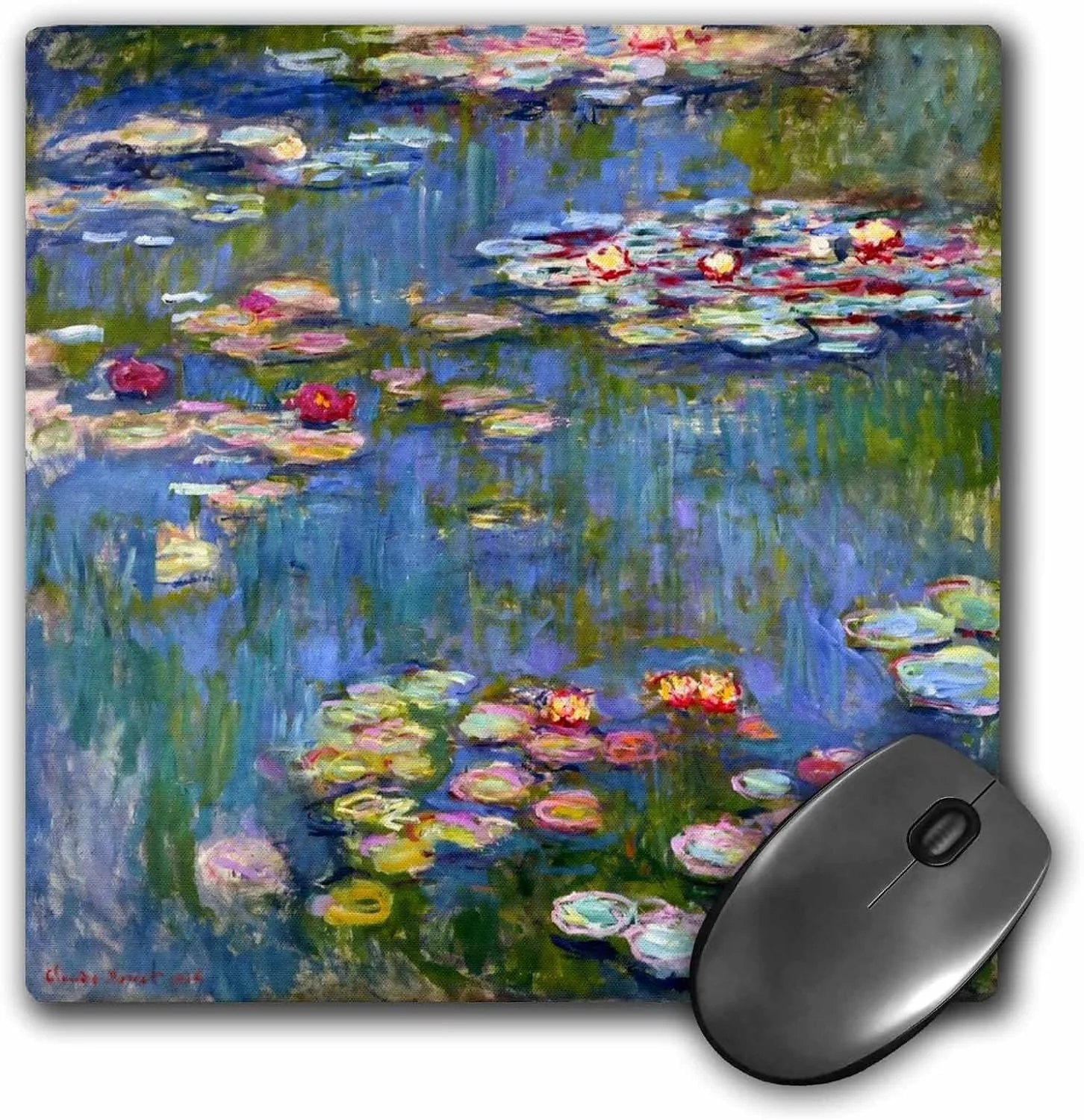 8 X 8 X 0.25 Inches Mouse Pad, Water Lilies By Claude Impressionism Impressionist Waterlilies On Pond Famous Fine Art (Mp_155655_1)
